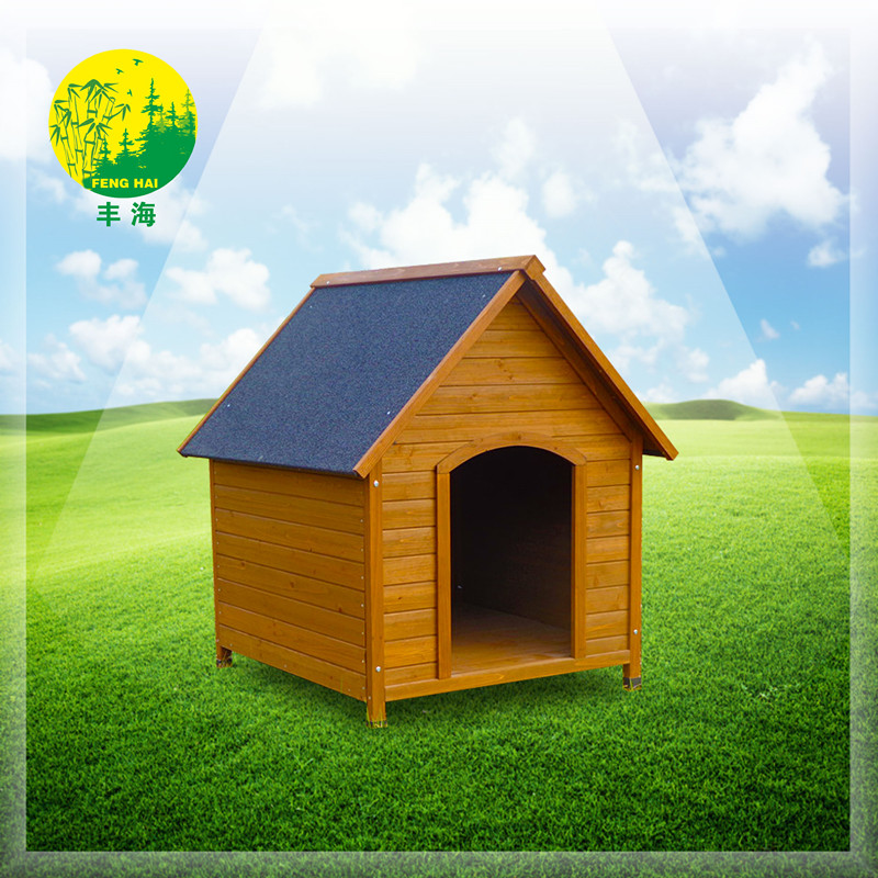 wooden dog house