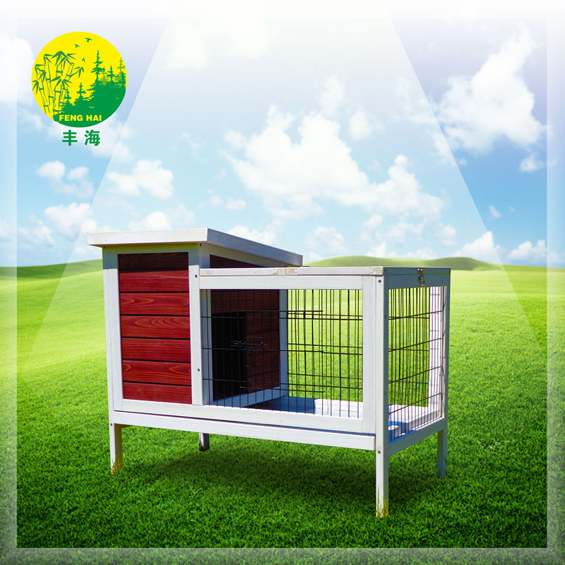 wooden rabbit hutch